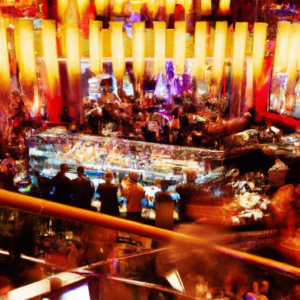 Party in a modern Bar in Las Vegas