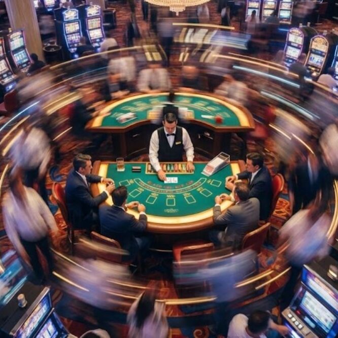 Live-Blackjack im Casino in Las Vegas